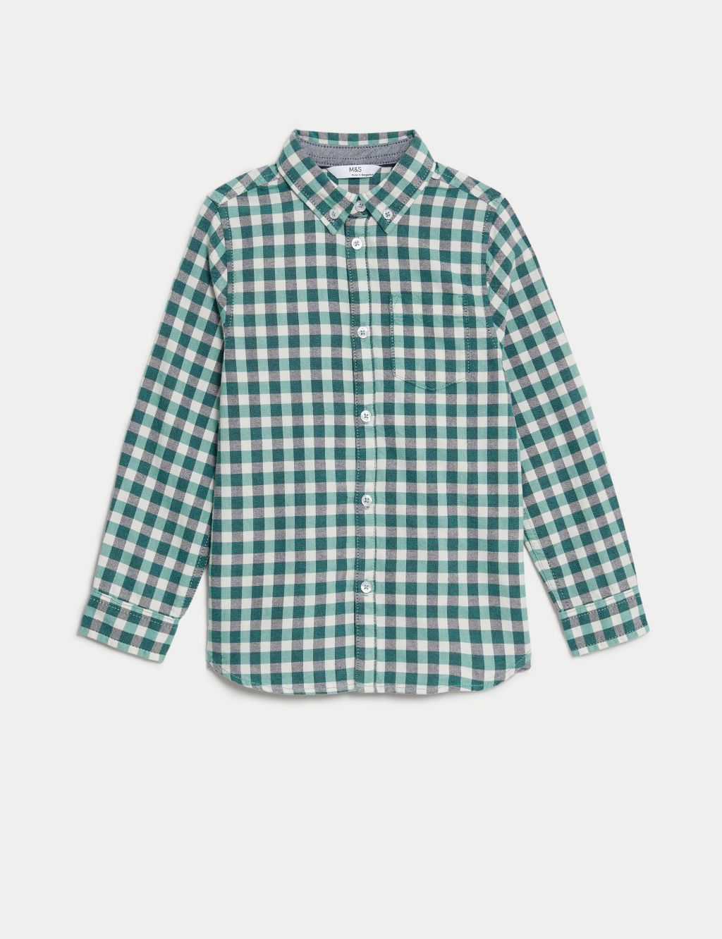 Pure Cotton Gingham Shirt (2-8 Yrs) image 2