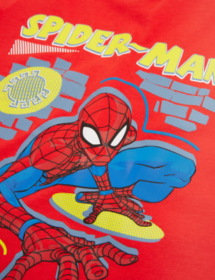 

M&S Collection 2er-Pack T-Shirt aus reiner Baumwolle mit Spider-Man™-Motiv (2-7 J.) - Multi, Multi