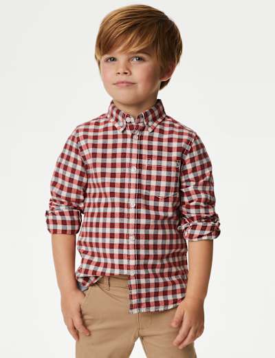 Pure Cotton Checked Shirt (2-8 Yrs)