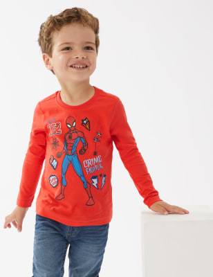 

M&S Collection Top 100% algodón de Spider-Man™ (2-7 años) - Red, Red
