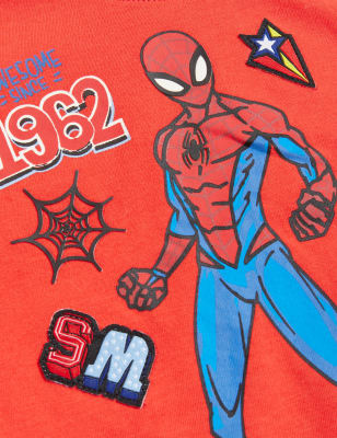 

Boys M&S Collection Pure Cotton Spider-Man™ Top (2-7 Yrs) - Red, Red