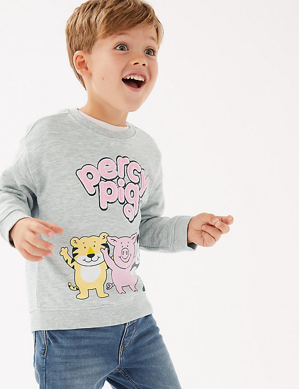 Cotton Rich Percy Pig™ Sweatshirt (2-7 Yrs)