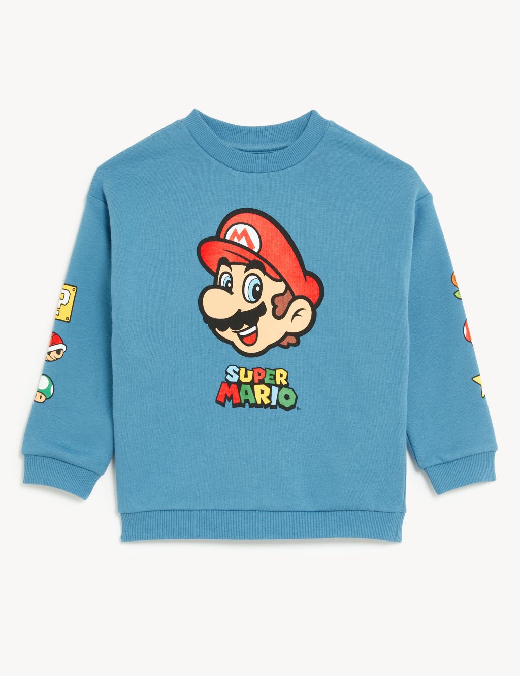 Cotton Rich Super Mario™ Sweatshirt (2-7 Yrs) image 2