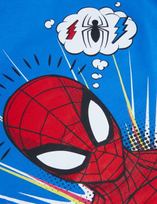 

Boys M&S Collection 2pk Pure Cotton Spider-Man™ Tops (2-7 Yrs) - Multi, Multi