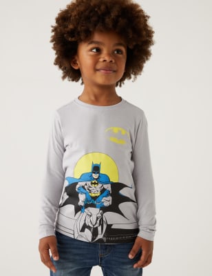 

M&S Collection 2er-Pack Oberteile aus reiner Baumwolle mit Batman™-Motiv (2-8 J.) - Multi, Multi