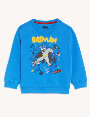 Cotton Rich Batman™ Sweatshirt (2-8 Yrs)