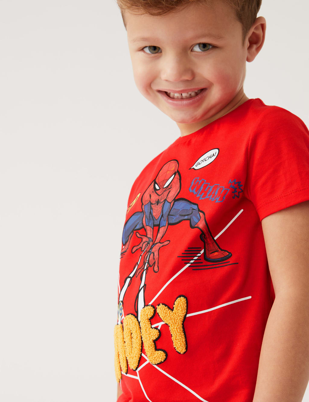Pure Cotton Spider-Man™ Top (2-8 Yrs) image 2