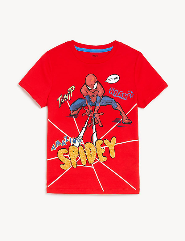 Pure Cotton Spider-Man™ Top (2-8 Yrs) - CY
