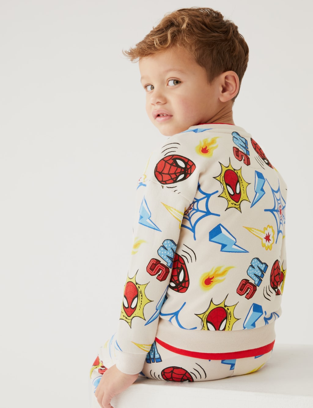 Cotton Rich Spider-Man™ Sweatshirt (2 - 8 Yrs) image 3