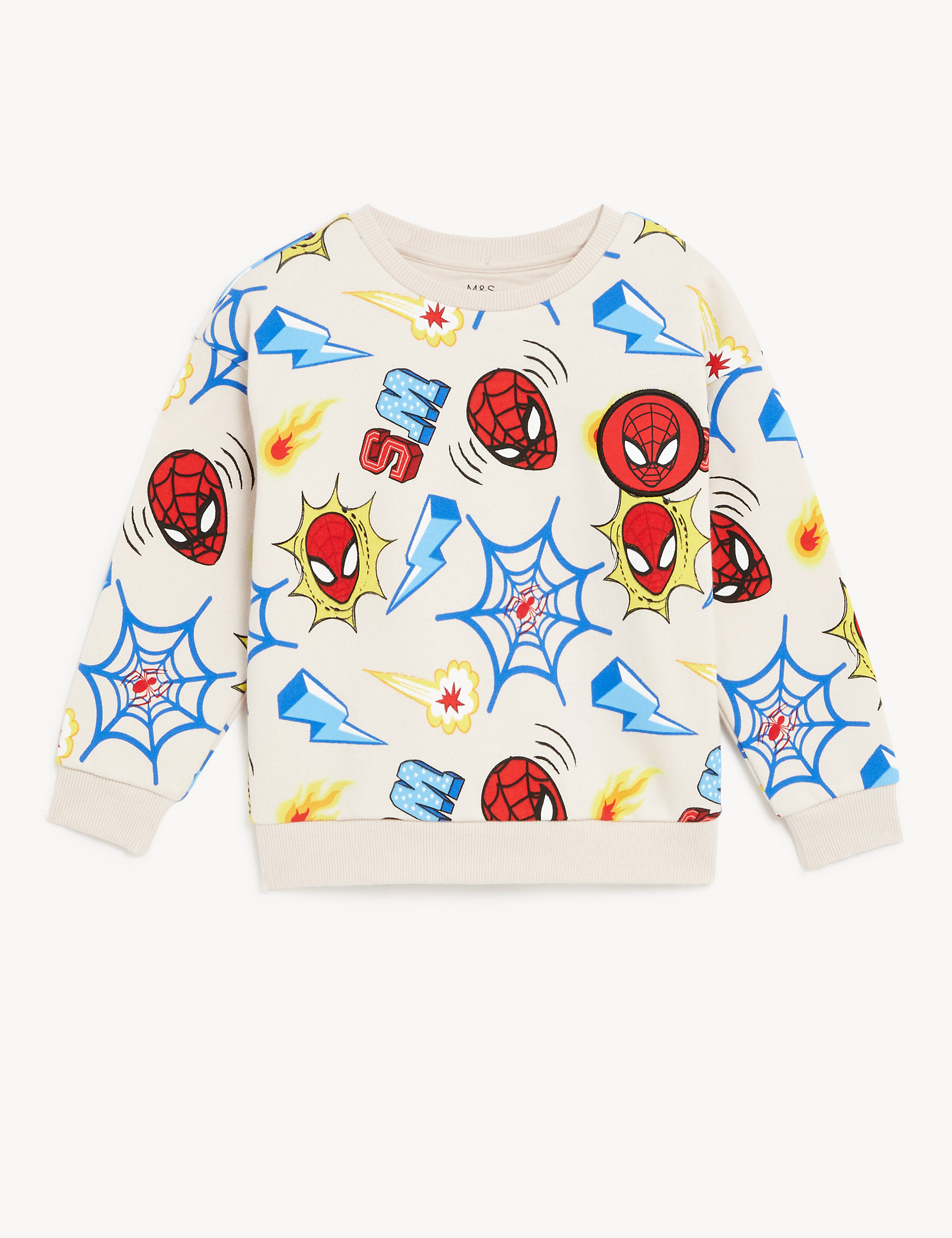 Sweatshirt mit hohem Baumwollanteil und Spider-Man™-Motiv (2–8 J.)