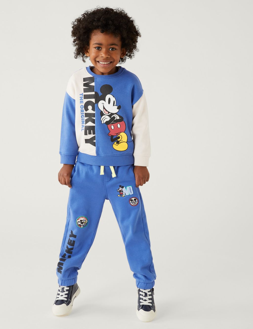 Cotton Rich Mickey Mouse™ Joggers (2-8 Yrs) image 1