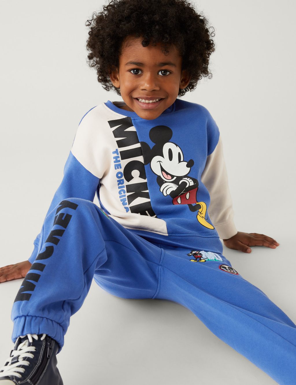 Cotton Rich Mickey Mouse™ Sweatshirt (2-7 Yrs) image 1