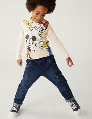 

M&S Collection Oberteil mit hohem Baumwollanteil und Mickey Mouse™-Motiv (2-7 J.) - Calico, Calico