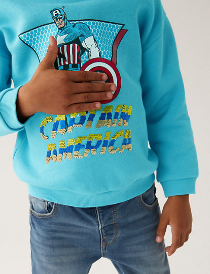 Cotton Rich Captain America™ Sweatshirt