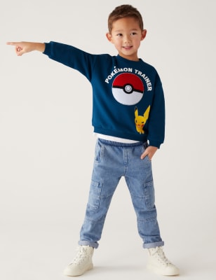 

Boys M&S Collection Cotton Rich Pokémon™ Sweatshirt (3-8 Yrs) - Navy, Navy