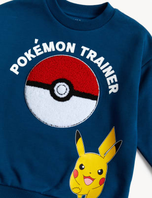 

Boys M&S Collection Cotton Rich Pokémon™ Sweatshirt (3-8 Yrs) - Navy, Navy