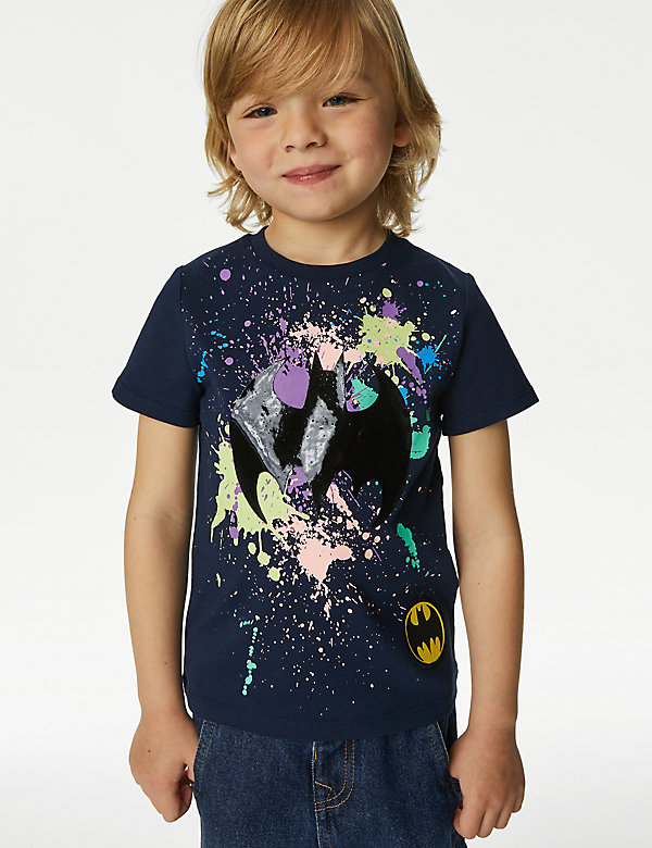 T-Shirt aus reiner Baumwolle mit Batman™-Motiv (2–8 Jahre) - DE
