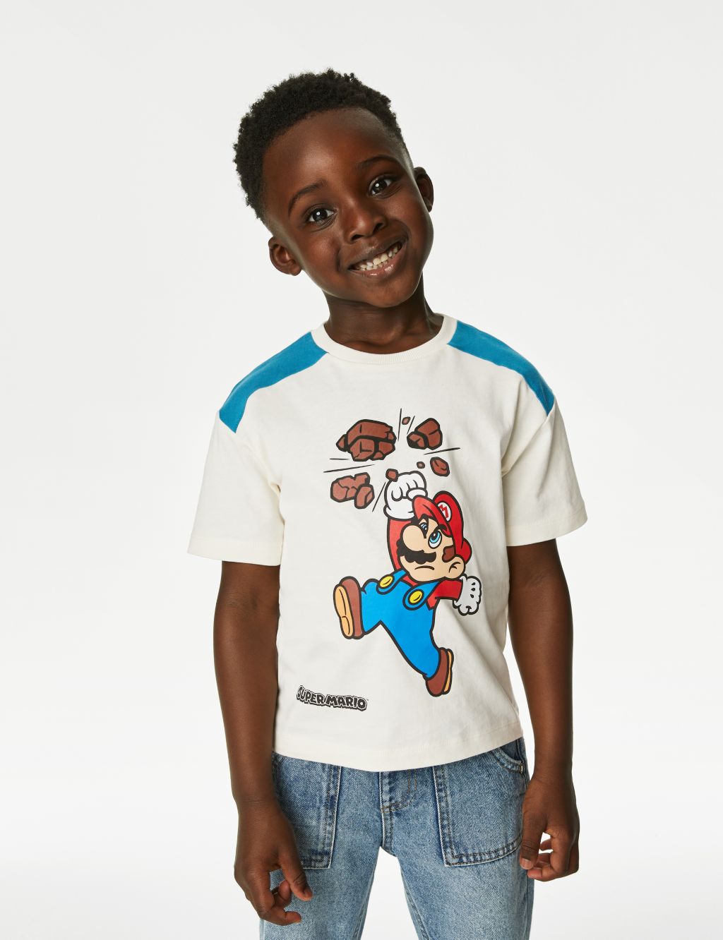 Pure Cotton Super Mario™ T-Shirt (2-8 Yrs) image 1