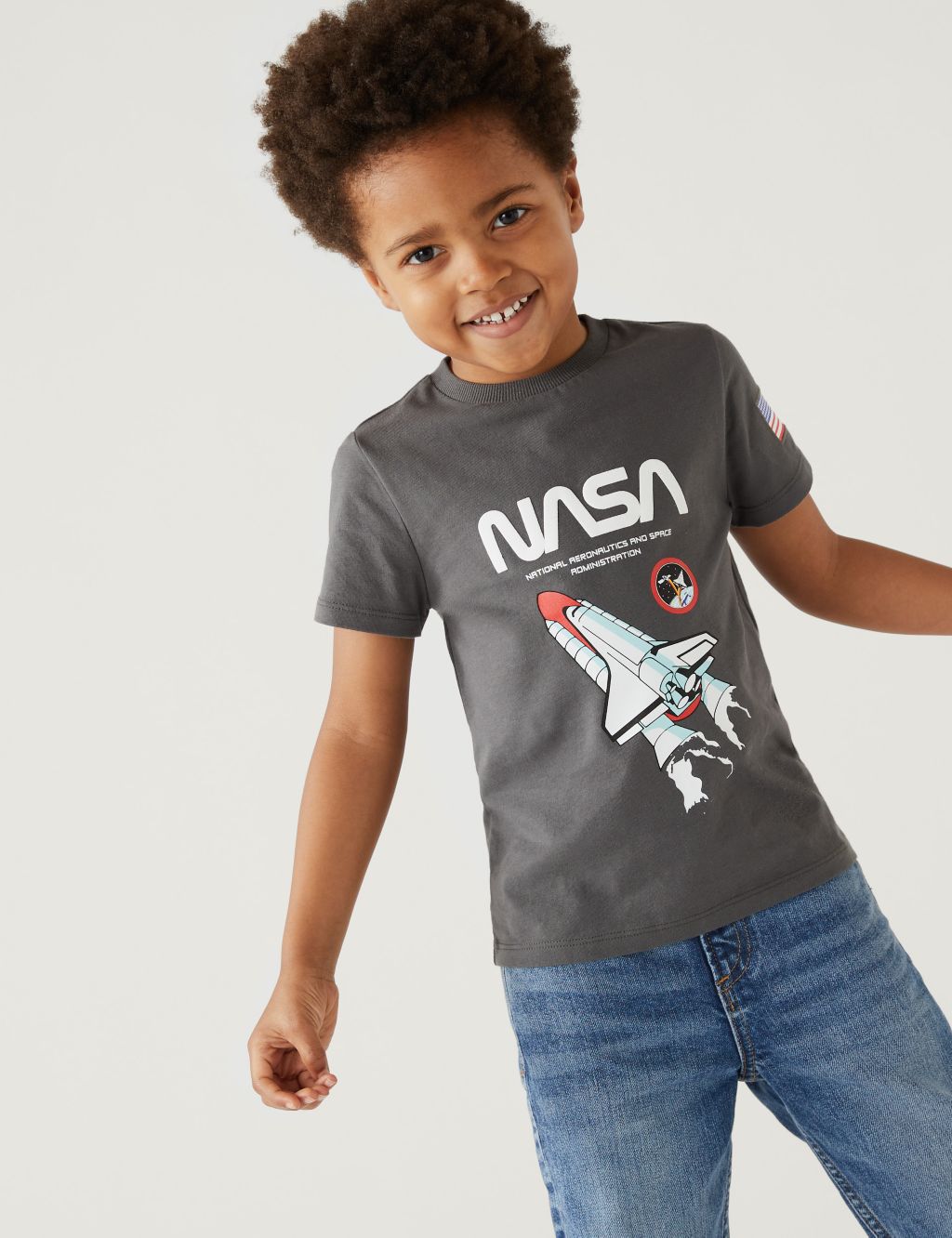 Pure Cotton NASA™ T-Shirt (2-8 Yrs) image 1