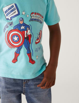 Pure Cotton Captain America™ T-Shirt