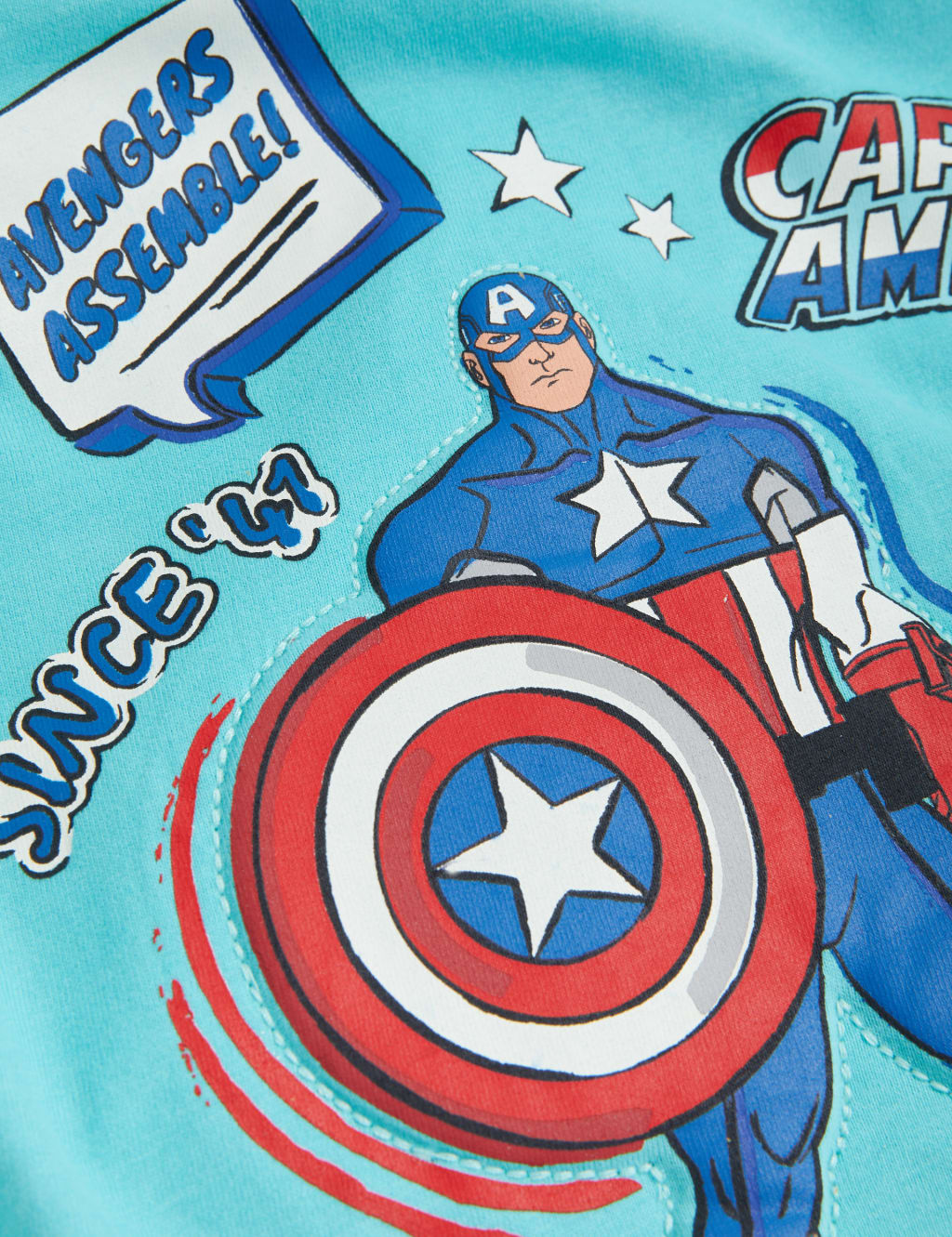 Pure Cotton Captain America™ T-Shirt (2-8 Yrs) image 4