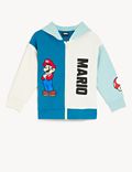 Zapinana na zamek bluza z kapturem Super Mario™ z mieszanki z przewagą bawełny (2–8 lat)