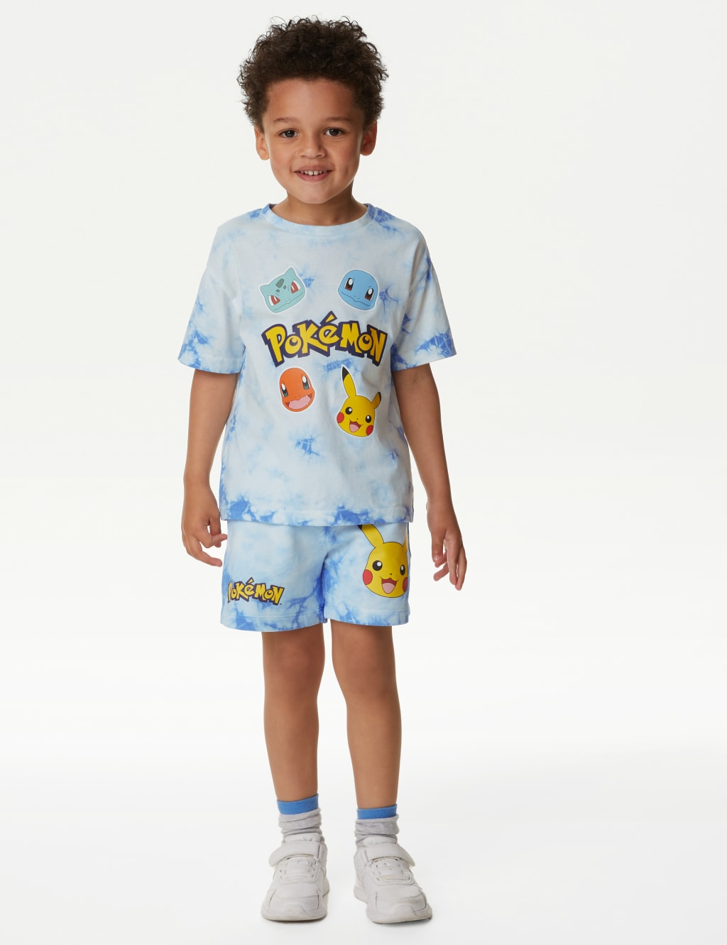 Pure Cotton Pokémon™ Tie Dye Shorts (3-8 Yrs) image 1