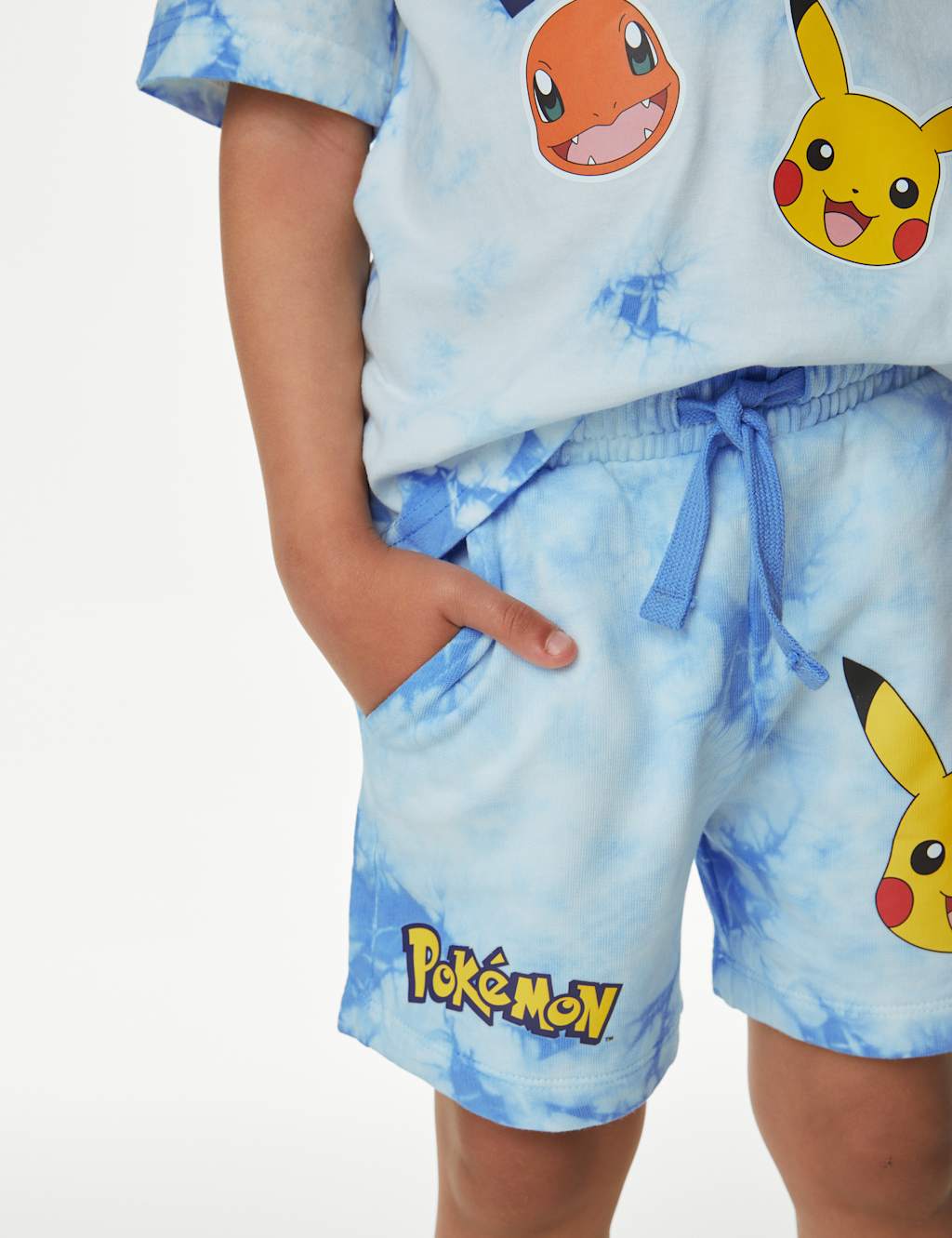 Pure Cotton Pokémon™ Tie Dye Shorts (3-8 Yrs) image 2