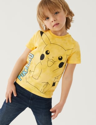 

Boys M&S Collection Pure Cotton Pokémon™ T-Shirt (3-8 Yrs) - Yellow Mix, Yellow Mix