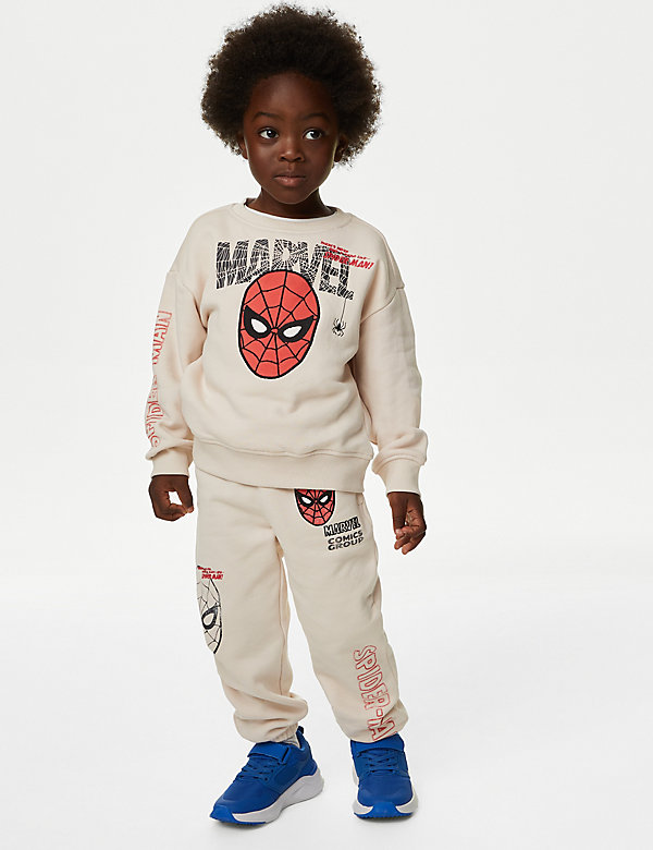 高含棉 Spider-Man™ 慢跑裤（2-8 岁） - SG