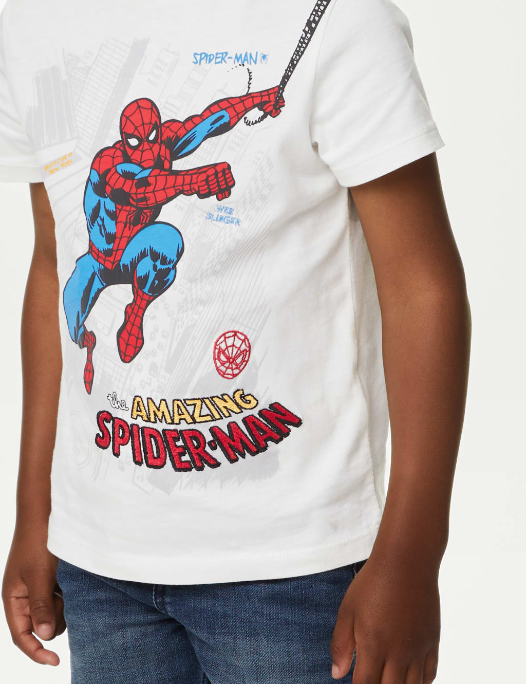 Pure Cotton Spider-Man™ T-Shirt (2-8 Yrs) image 3