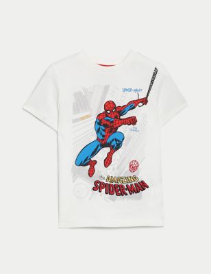 Pure Cotton Spider-Man™ T-Shirt (2-8 Yrs)