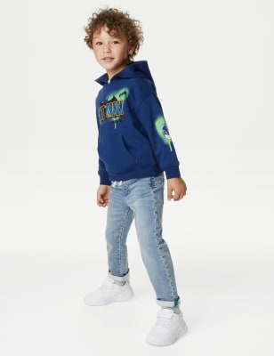 

M&S Collection Hoodie mit hohem Baumwollanteil und Batman™-Motiv (2-8 J.) - Blue Mix, Blue Mix