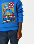 Cotton Rich Captain America™ Sweatshirt (2-8 Yrs)