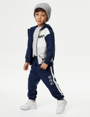 

Boys M&S Collection Cotton Rich NASA™ Joggers (2-8 Yrs) - Navy Mix, Navy Mix