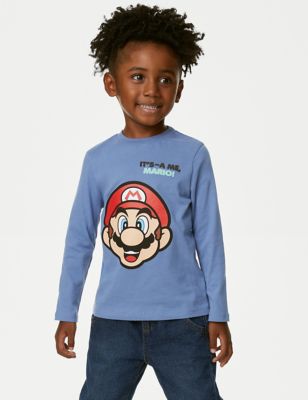 Pure Cotton Super Mario™ Top (2-8 Yrs)