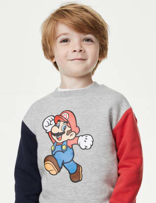 

Boys M&S Collection Cotton Rich Super Mario™ Sweatshirt (2-8 Yrs) - Multi, Multi