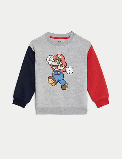 Cotton Rich Super Mario™ Sweatshirt (2-8 Yrs)