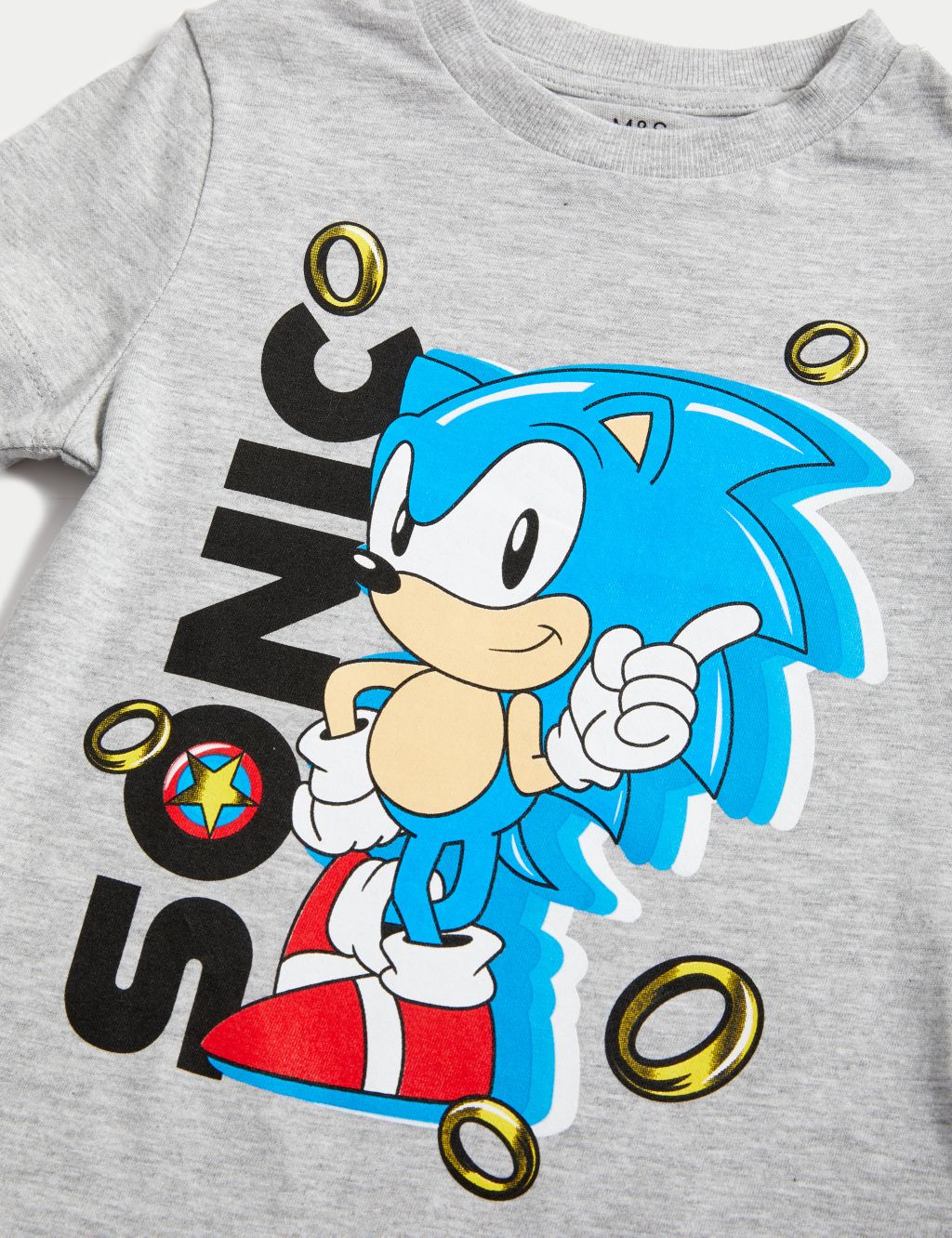 Pure Cotton Sonic The Hedgehog™ T-Shirt (2-8 Yrs) image 3