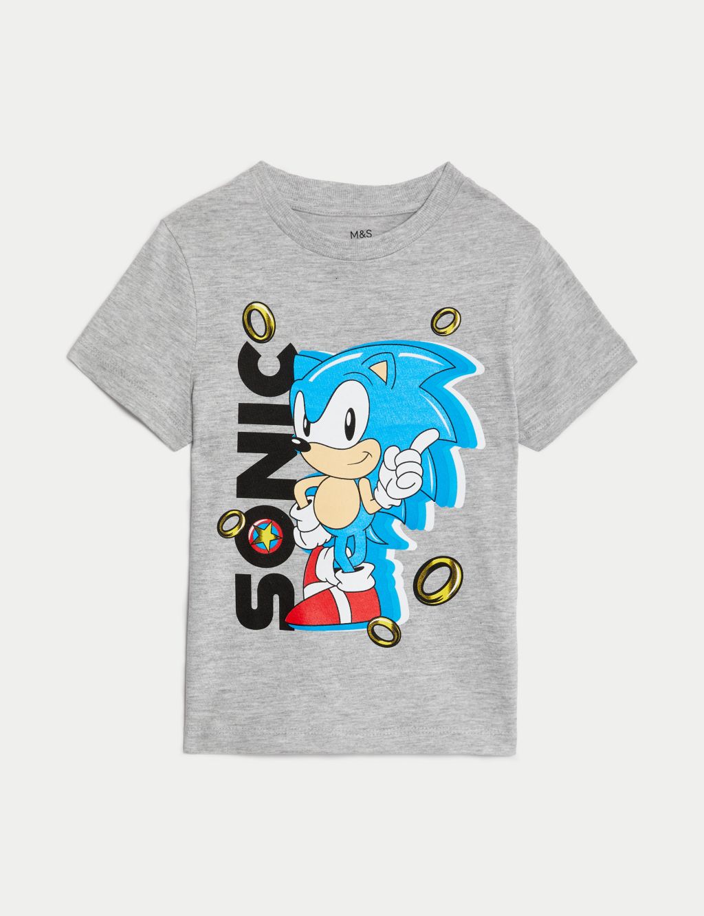 Pure Cotton Sonic The Hedgehog™ T-Shirt (2-8 Yrs) image 1