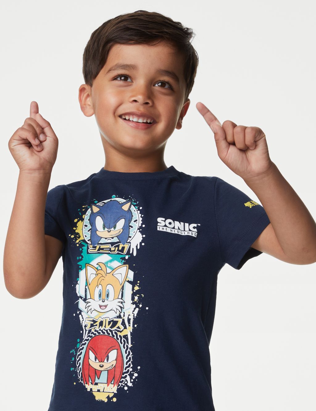 Pure Cotton Sonic™ Characters T-Shirt (2-8 Yrs) image 1