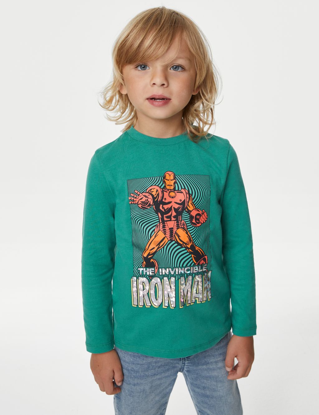 Pure Cotton Iron Man™ Top (2-8 Yrs) image 1