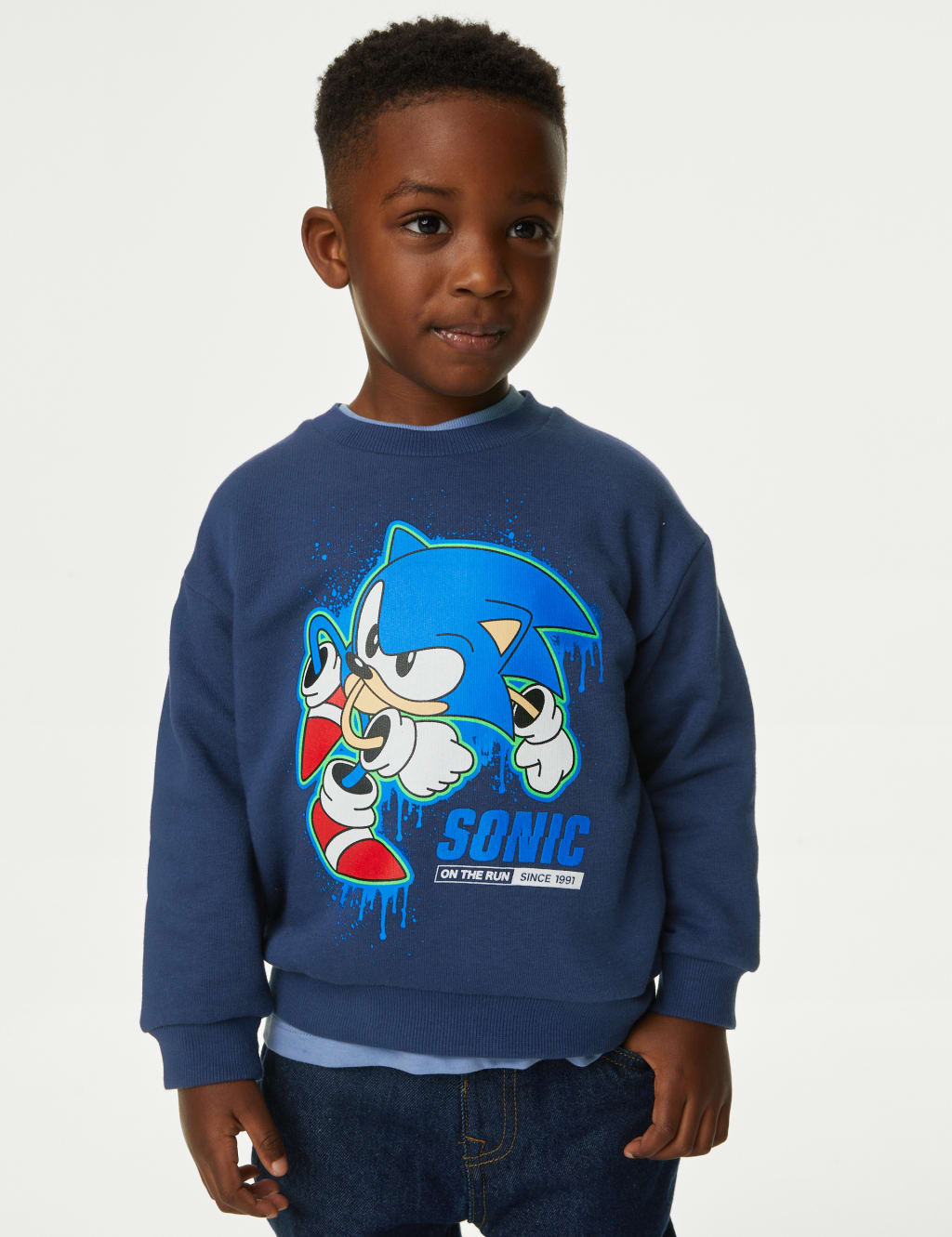 Cotton Rich Sonic the Hedgehog™ Sweatshirt (2-8 Yrs)