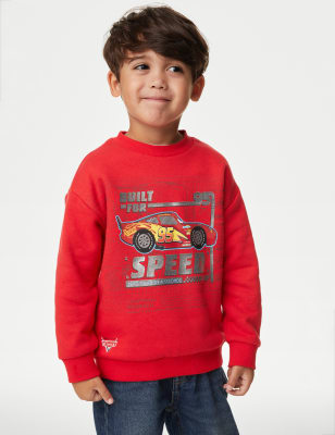 

Boys M&S Collection Cotton Rich Cars™ Sweatshirt (2-8 Yrs) - Red, Red