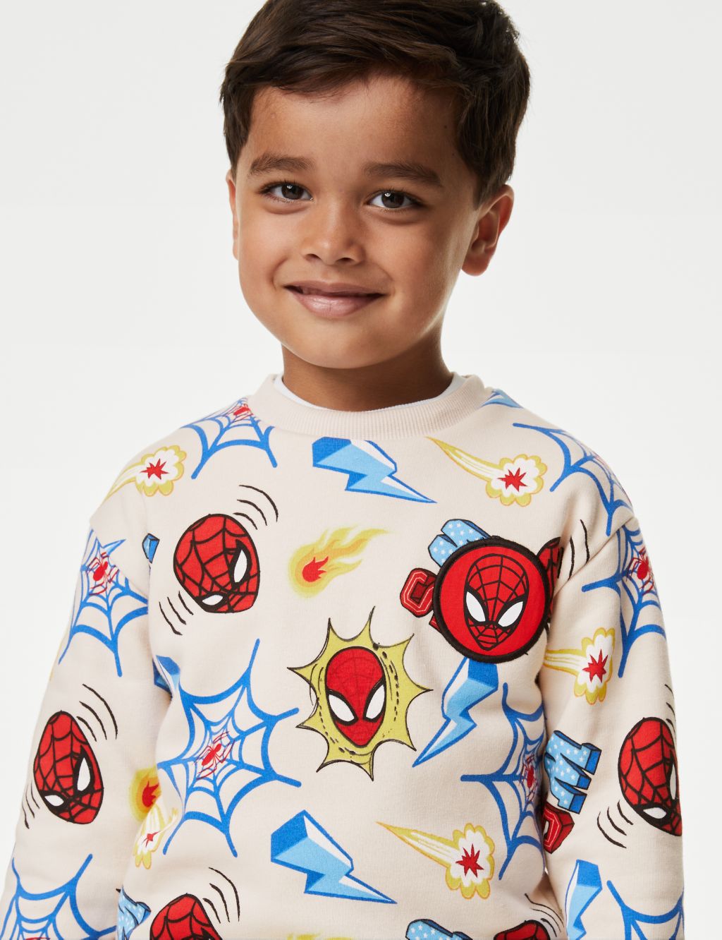 Cotton-Rich Spider-Man™ Top & Bottom Outfit (2-8 Yrs) image 3
