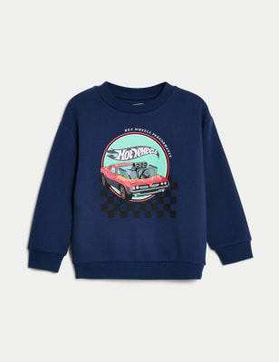 Cotton Rich Hot Wheels™ Sweatshirt (2-8 Yrs)