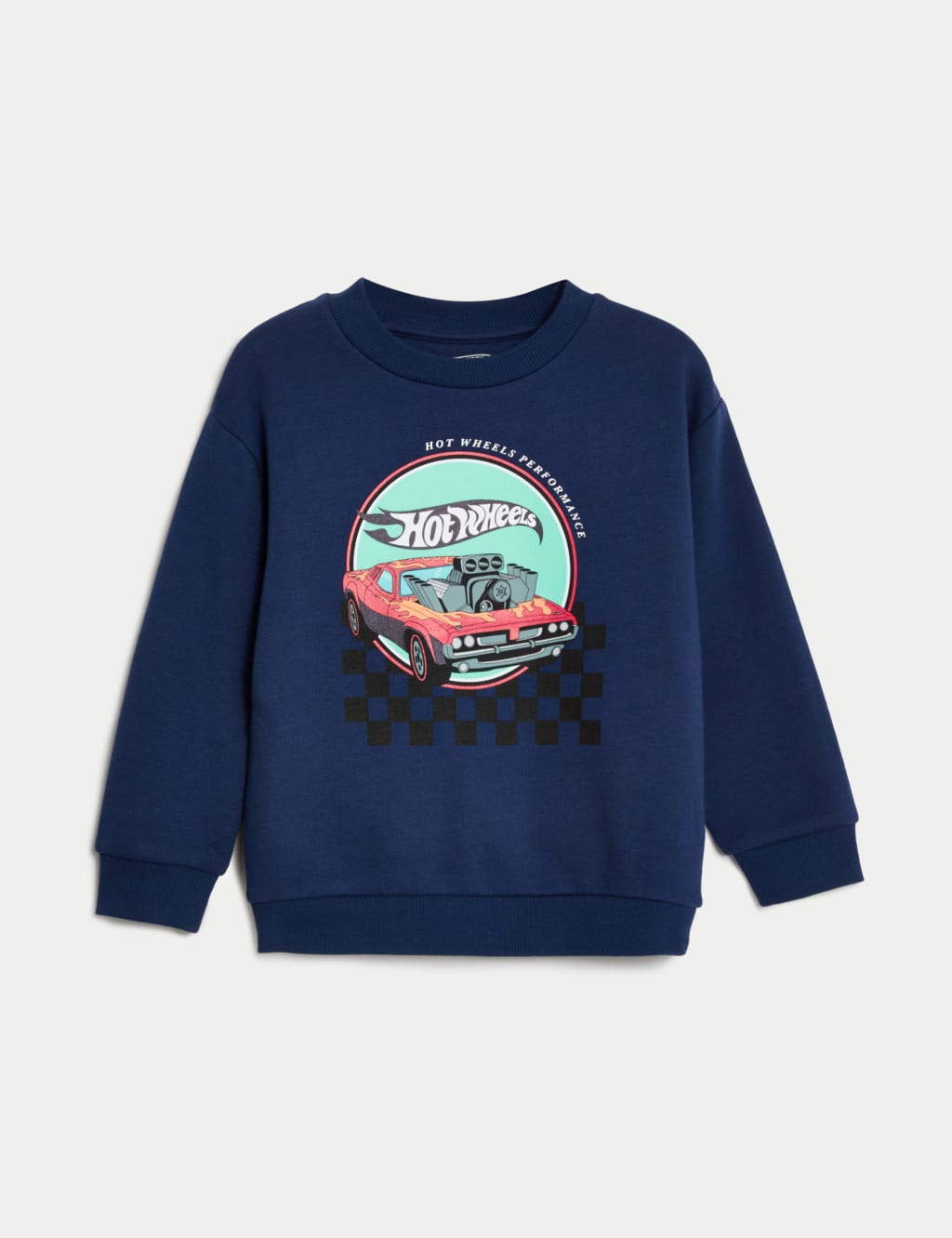 Cotton Rich Hot Wheels™ Sweatshirt (2-8 Yrs) image 2