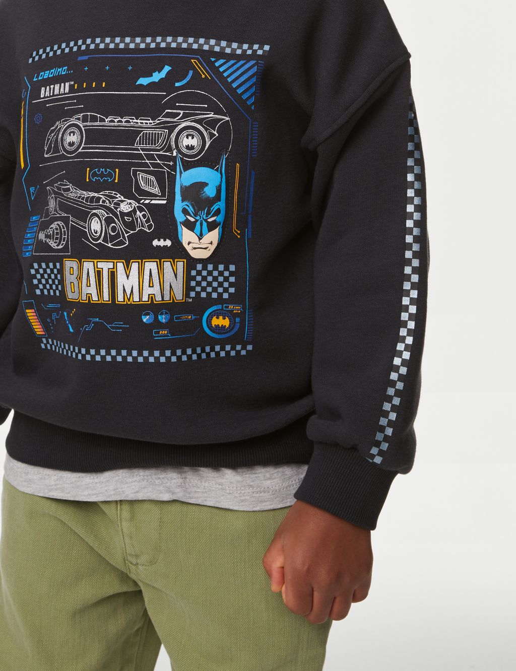 Cotton Rich Batman™ Sweatshirt (2-8 Yrs) image 3