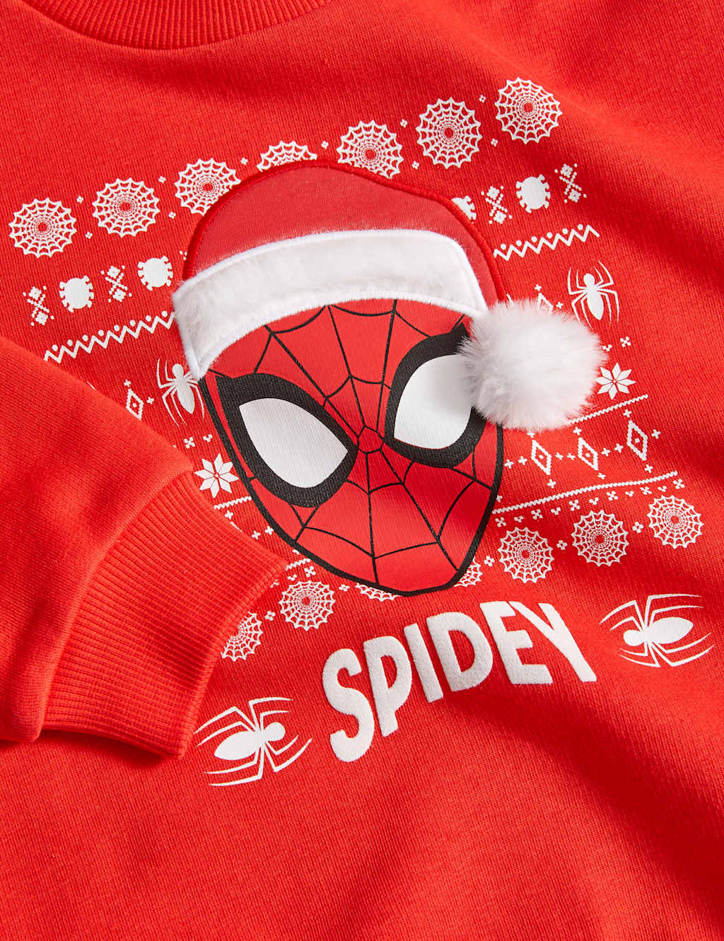 Cotton Rich Spider-Man™ Christmas Sweatshirt (2-8 Yrs) image 5