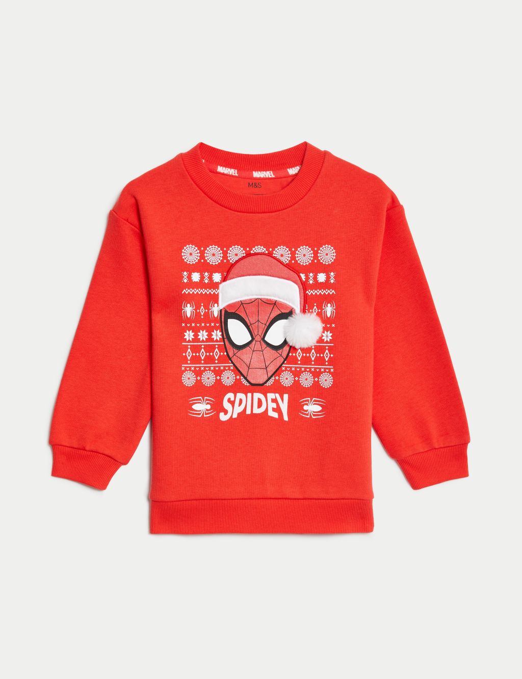 Cotton Rich Spider-Man™ Christmas Sweatshirt (2-8 Yrs) image 2